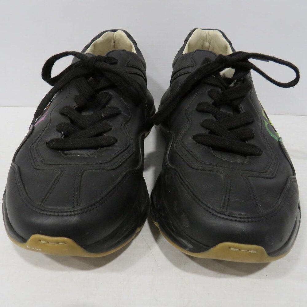 Authenticated GUCCI Rhyton Iridescent Rainbow Logo Sneakers Men's Sz 7.5 / Wm 9 - Picture 4 of 12